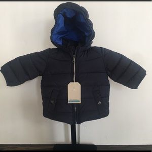 Blue Zara Kid Jacket with Removable Hood